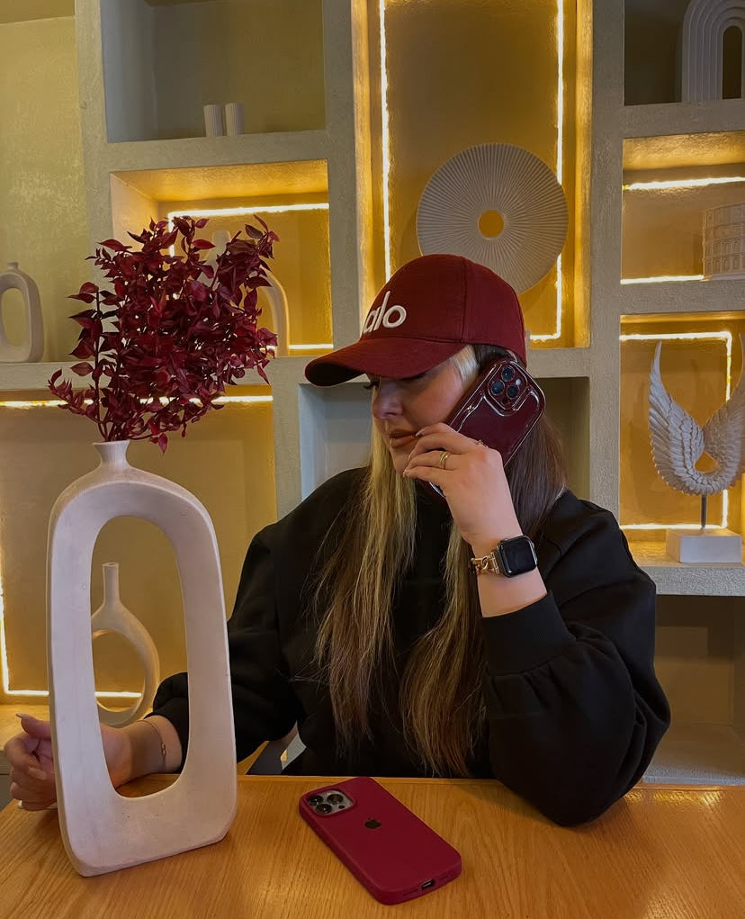 Cherry Wine Burgundy Puff Phone Case 🍒✨ FLAT 70% OFF today