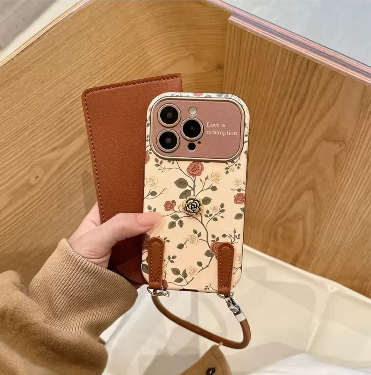 Premium Retro 3D Rope Case ( Premium Leather Finish )