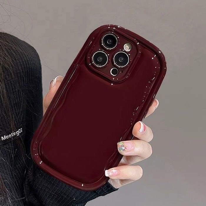 Cherry Wine Burgundy Puff Phone Case 🍒✨ FLAT 70% OFF today