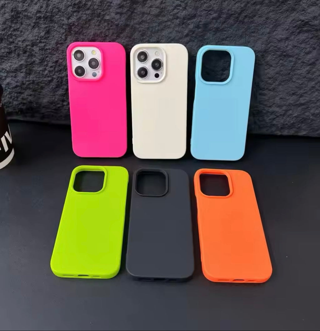 Summer Neon Silicone Soft Case for iPhone Flat 70% OFF TODAY
