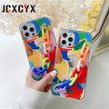 Splash Multicolor Rainbow Case With Multicolor Chain