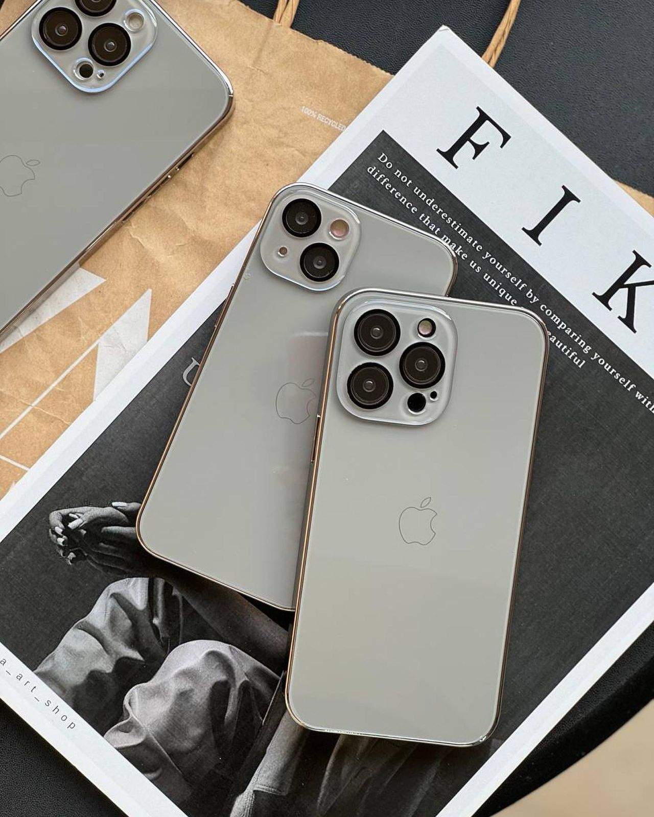 Best Seller Luxury Glass logo Case With Lens ( 70% OFF Today)