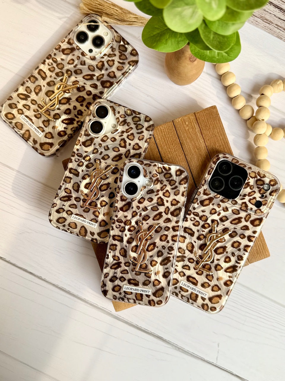 Premium Ysl Branded Leopards Case With Box packing