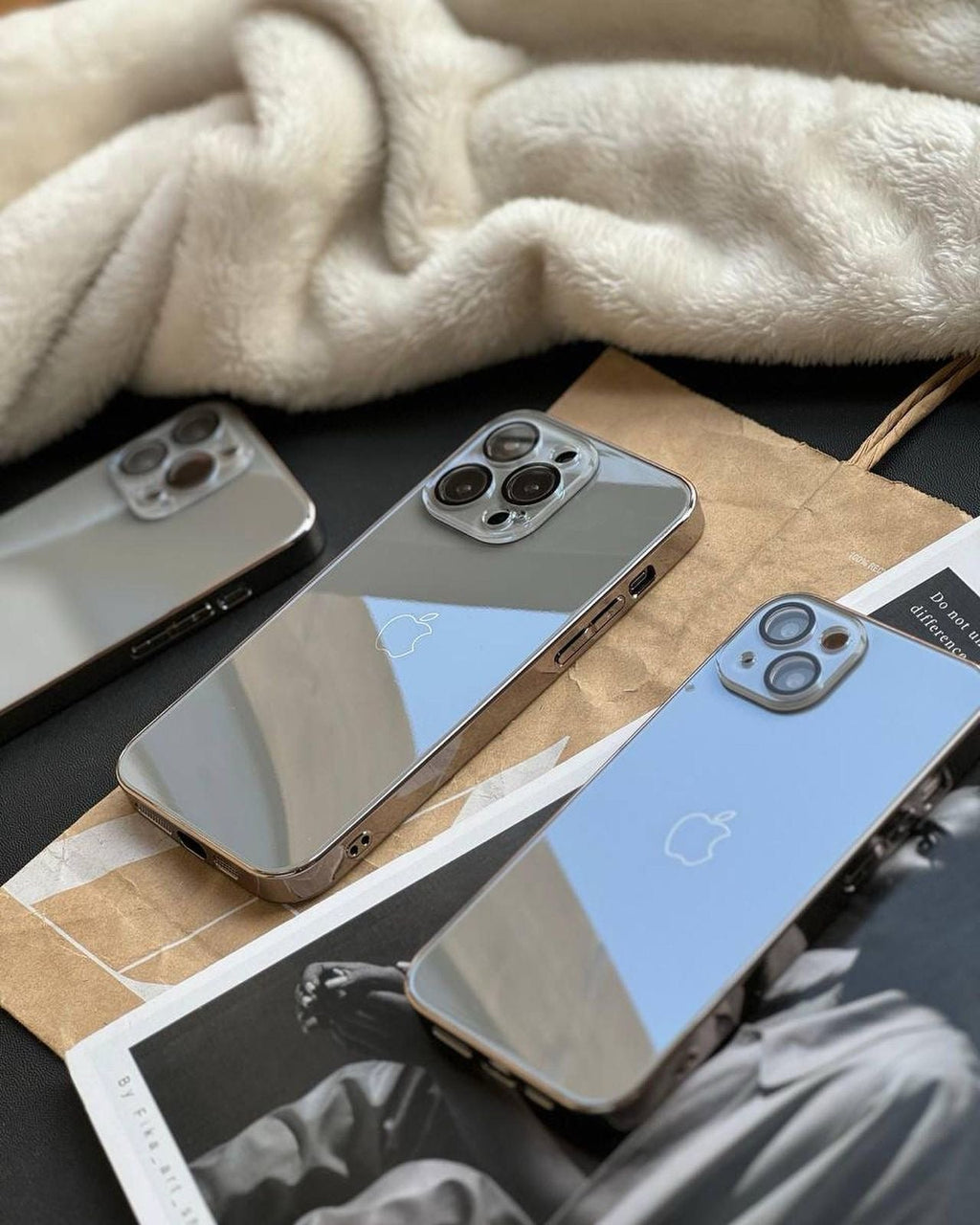 Best Seller Luxury Glass logo Case With Lens ( 70% OFF Today)
