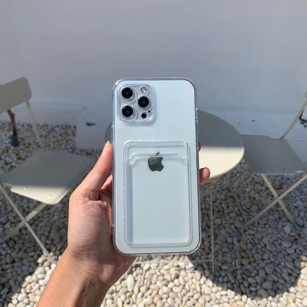 Clear Phone Case Mobile Cover with Card Holder