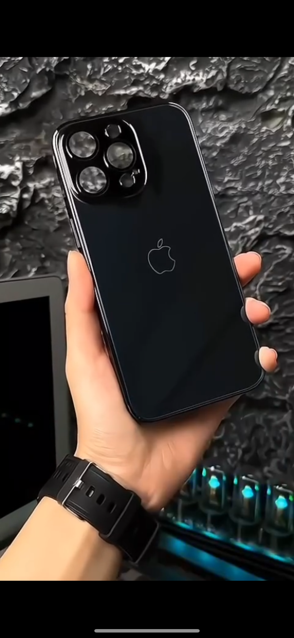 Best Seller Luxury Glass logo Case With Lens ( 70% OFF Today)