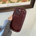 Cherry Wine Burgundy Puff Phone Case 🍒✨ FLAT 70% OFF today