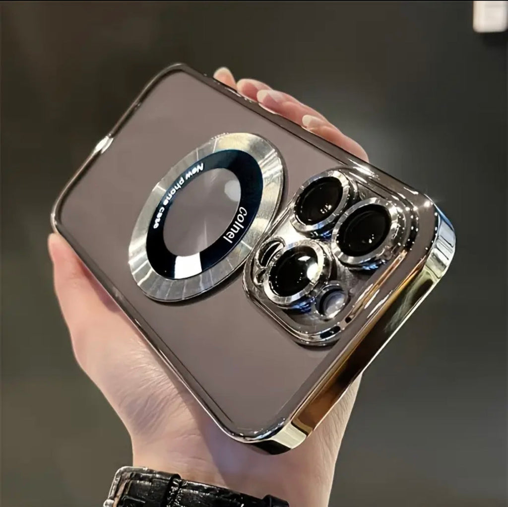 Luxury Transparent Magnetic Wireless Case for iPhone –(50% OFF TODAY)