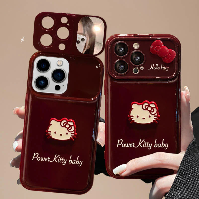 Cute Kitty Mirror Phone Case for iPhone