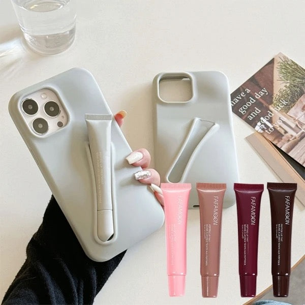 Lip Gloss Holder Case for iPhone 15 Plus