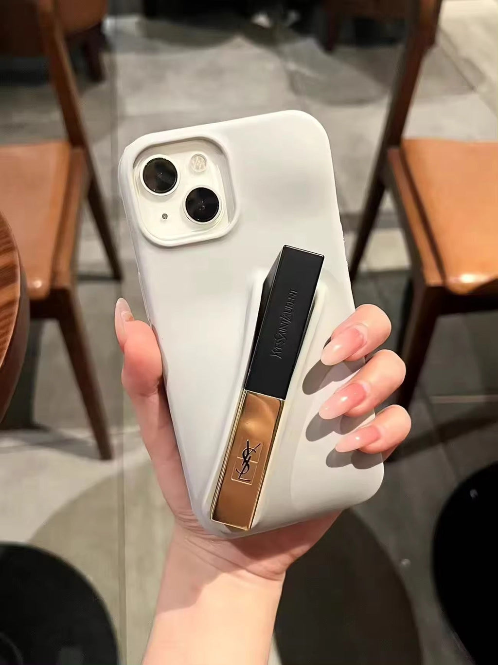 Lip Gloss Holder Case for iPhone 15 Pro Max