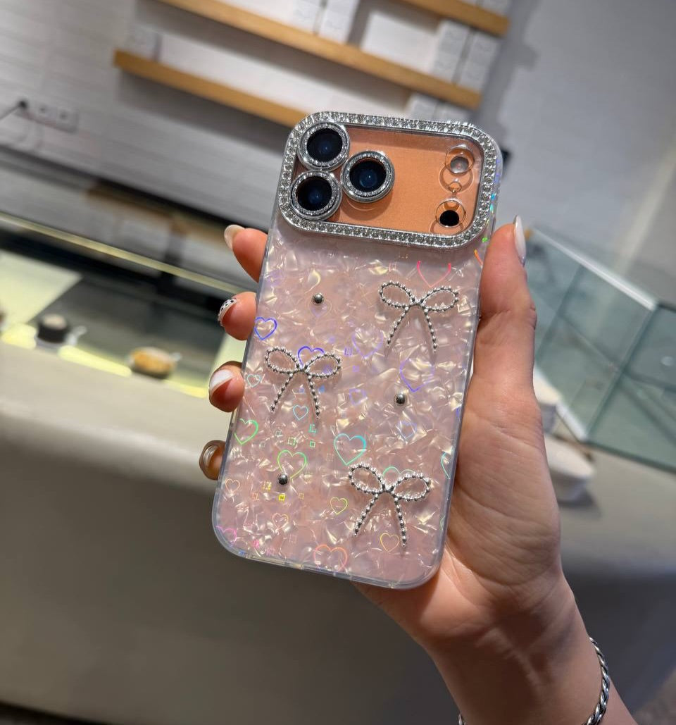 ✨ Premium Bow Crystal Diamond iPhone Case