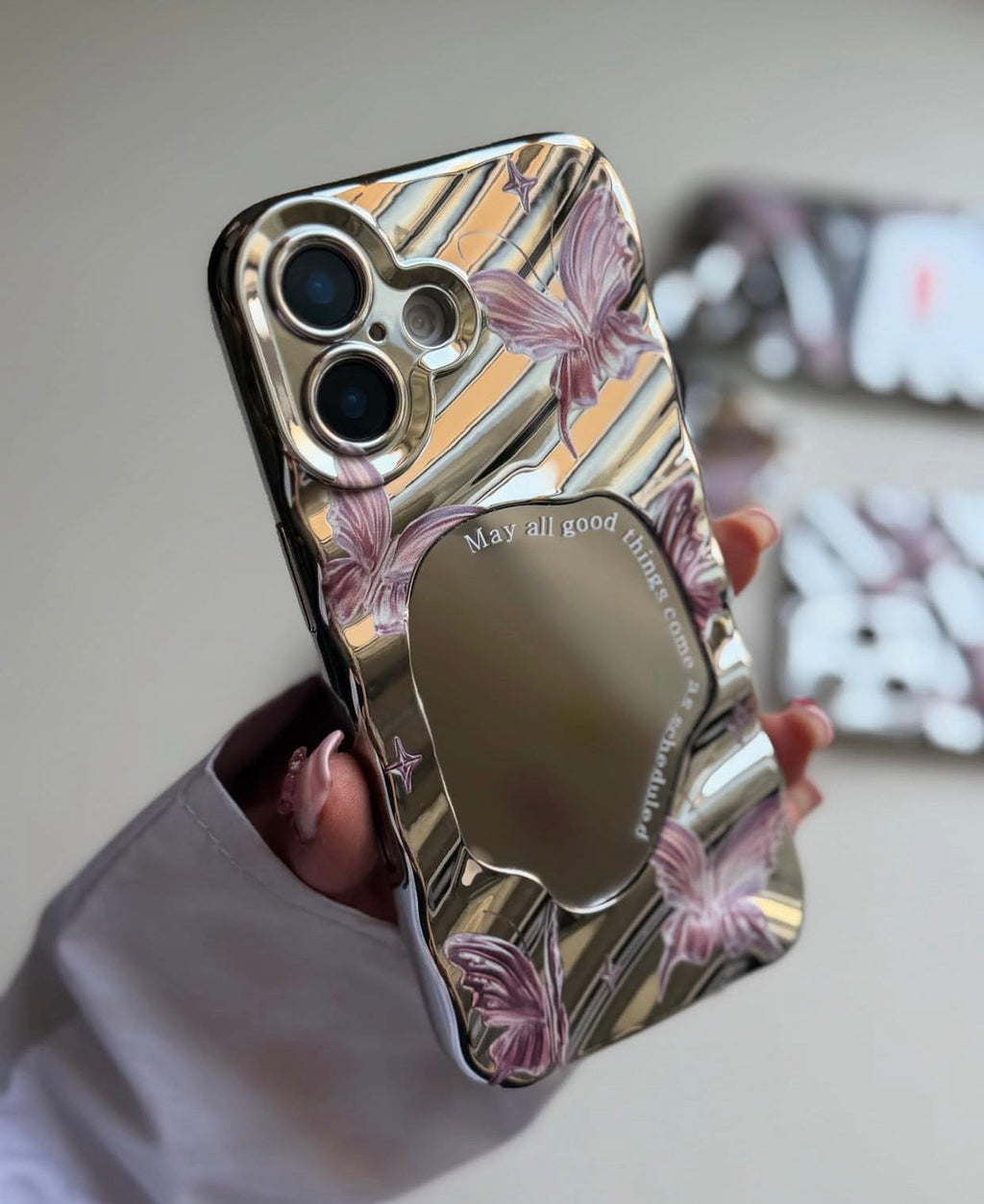 Butterfly Mirror Premium Case for iPhone (FLAT 70% OFF)
