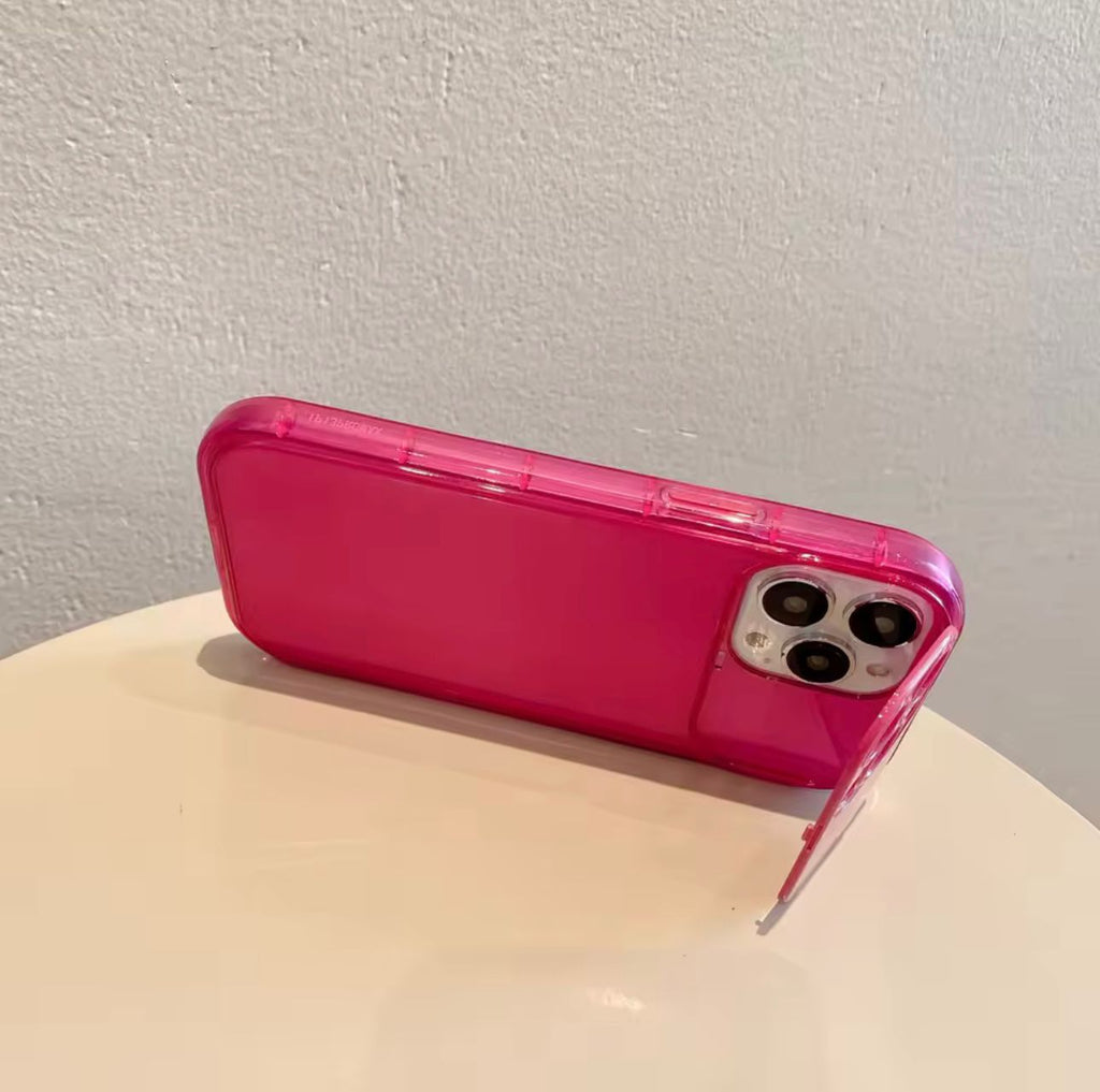 Premium Neon Pink Mirror Stand Case 70% OFF TODAY