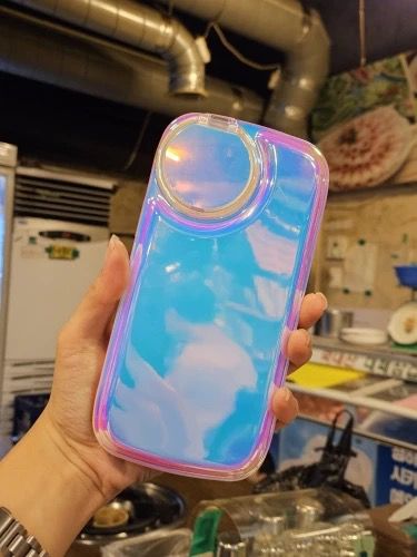Laser Holographic Flip Mirror Case For iPhone