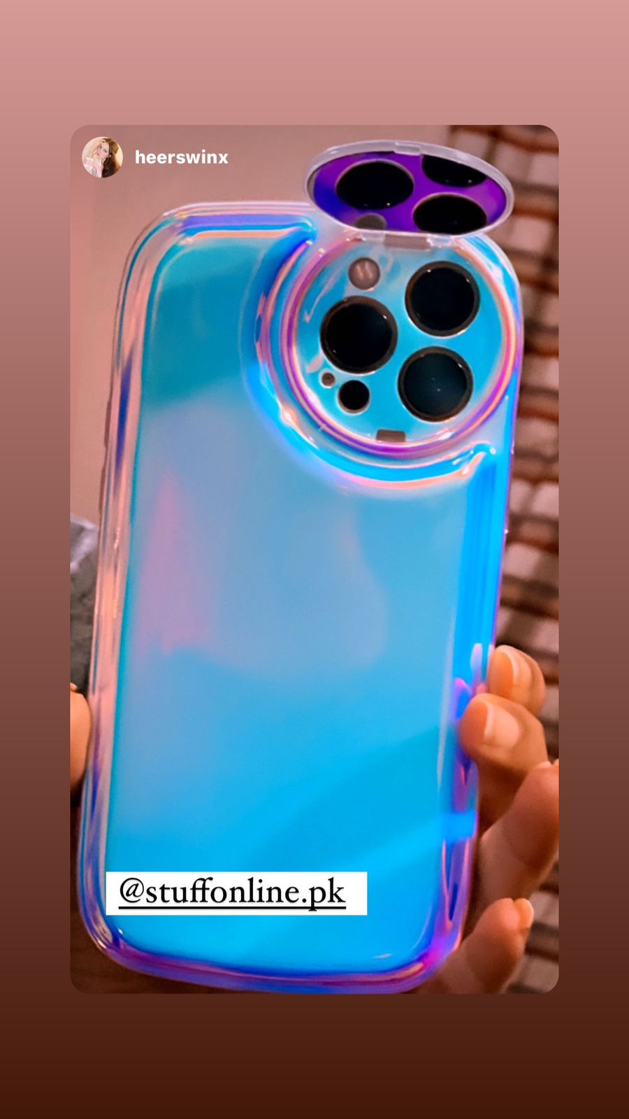 Laser Holographic Flip Mirror Case For iPhone