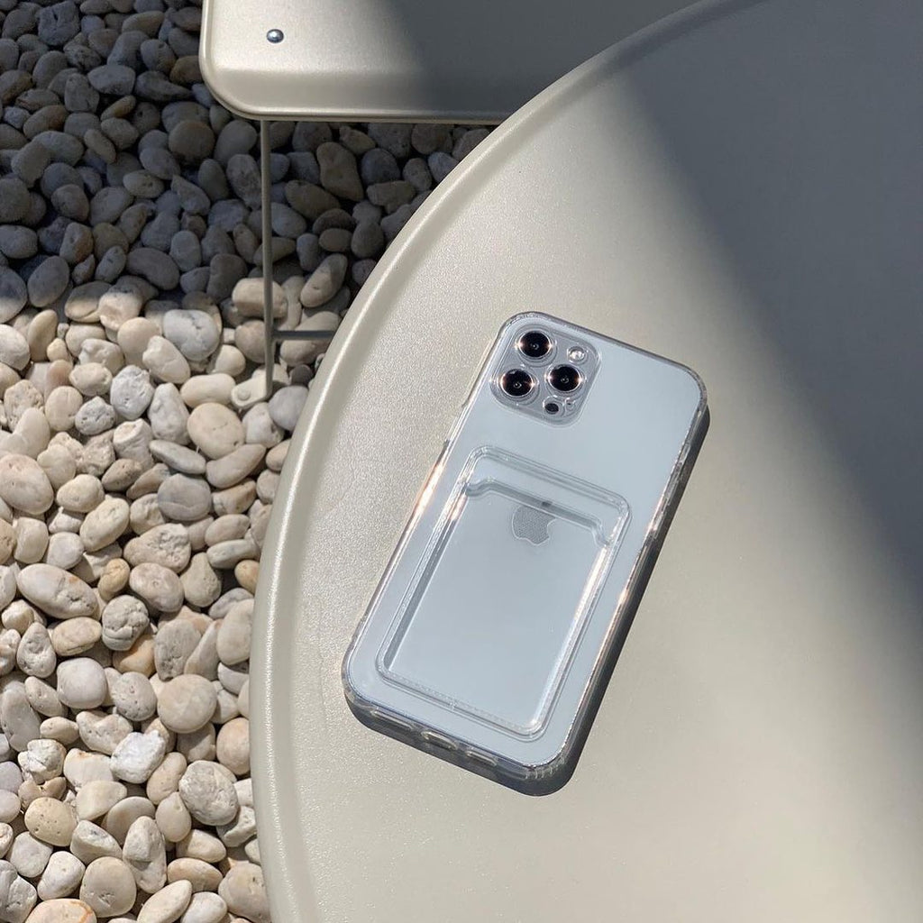 Clear Phone Case Mobile Cover with Card Holder