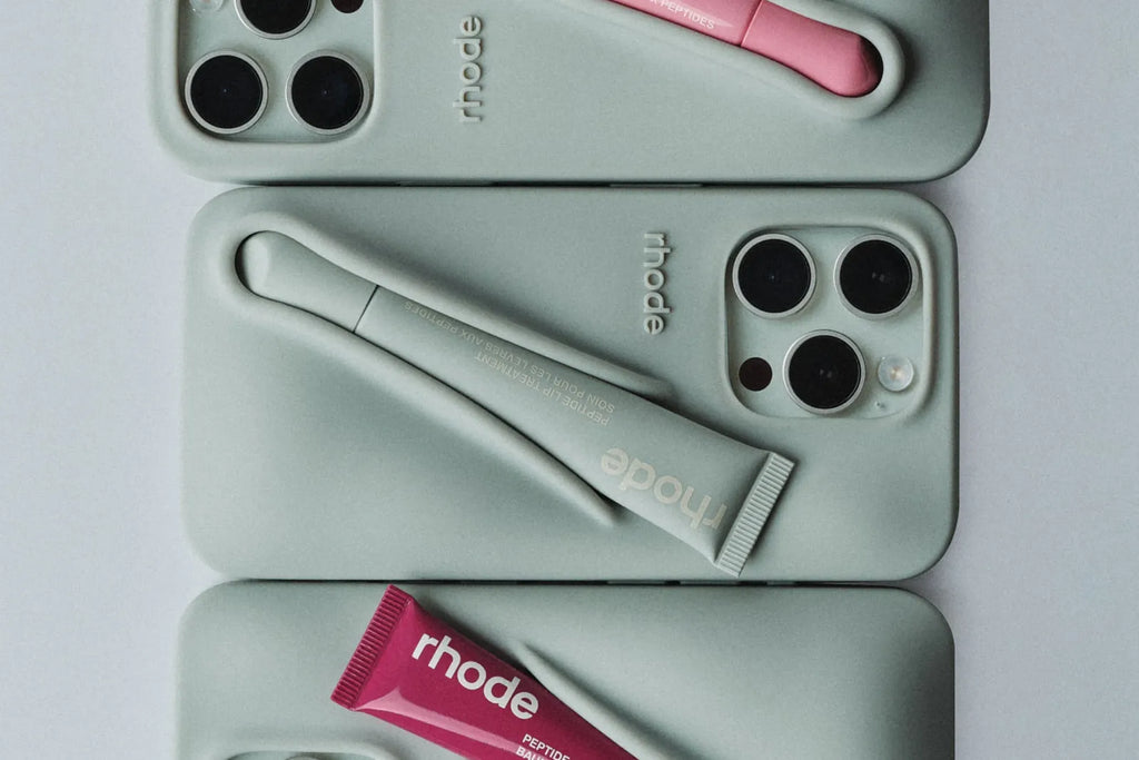 Trendy Rhode Lip SIlicone Case With Original Rhode LipGloss 💄